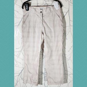 Abacus Silver Plaid Lined Straight Leg Golf Pants